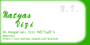 matyas vizi business card